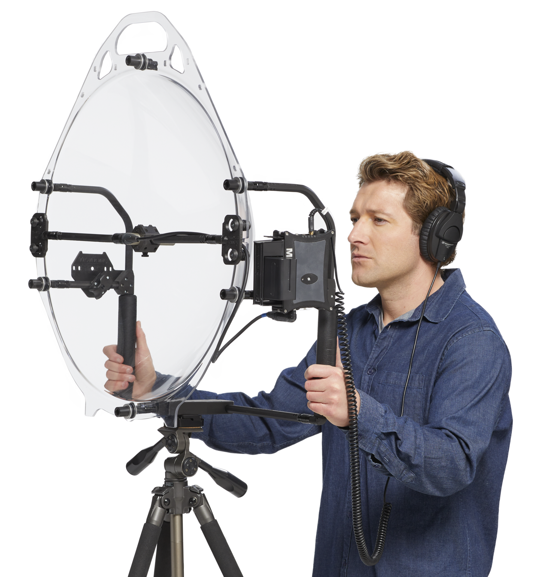 Monopod Mount for KLOVER MiK 26 Parabolic Microphone