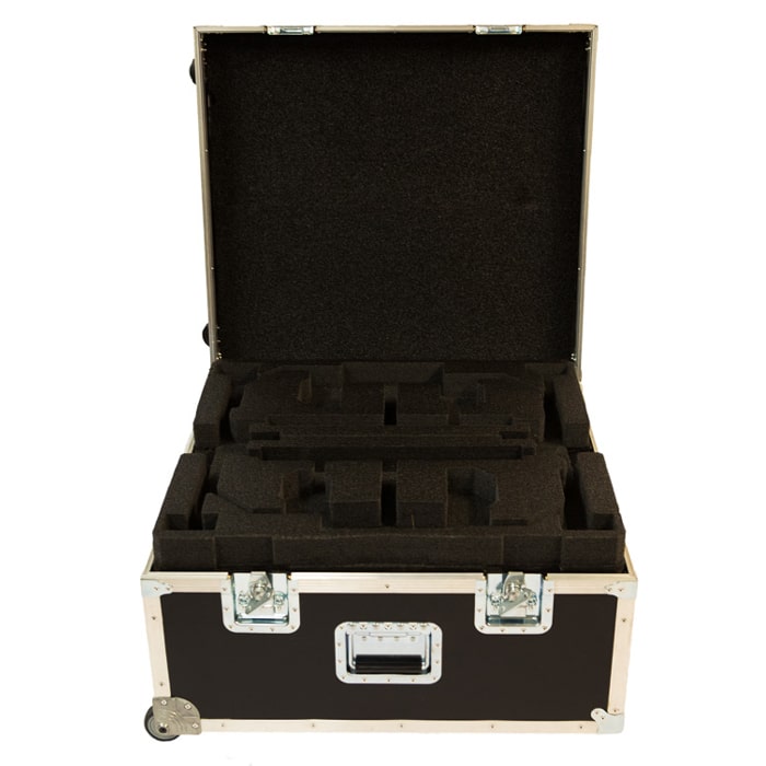 Wheeled Road Case for 2 KLOVER MiK 26 Parabolic Microphone