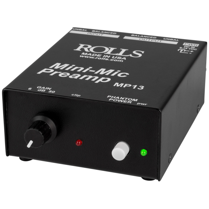 Rolls MP13 Mini-Mic Preamp (Bundle)
