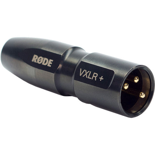 RODE VXLR+ 3.5mm TRS Female to XLR Male Adapter with Phantom Power Converter (Bundle)