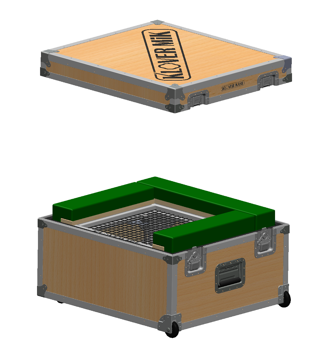 Wheeled Road Case for KLOVER MiK 16 Enclosure